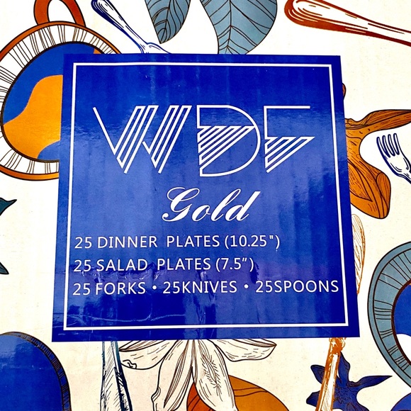 WDF-125pc Premium heavyweight full dinnerware set - Picture 9 of 9